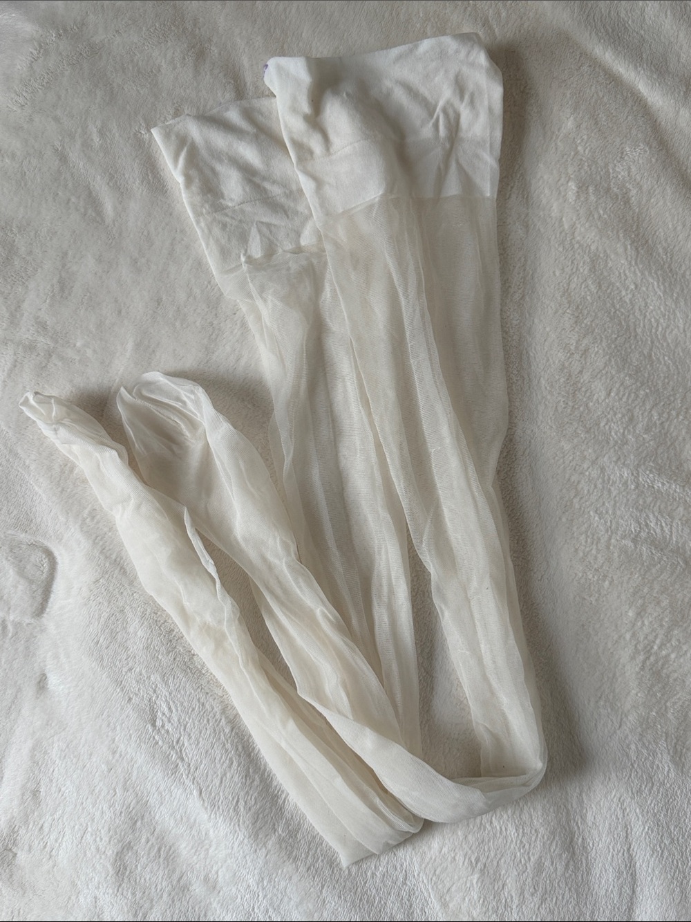 Sheer White Stocking Tights - Women Intimates & Sleepwear